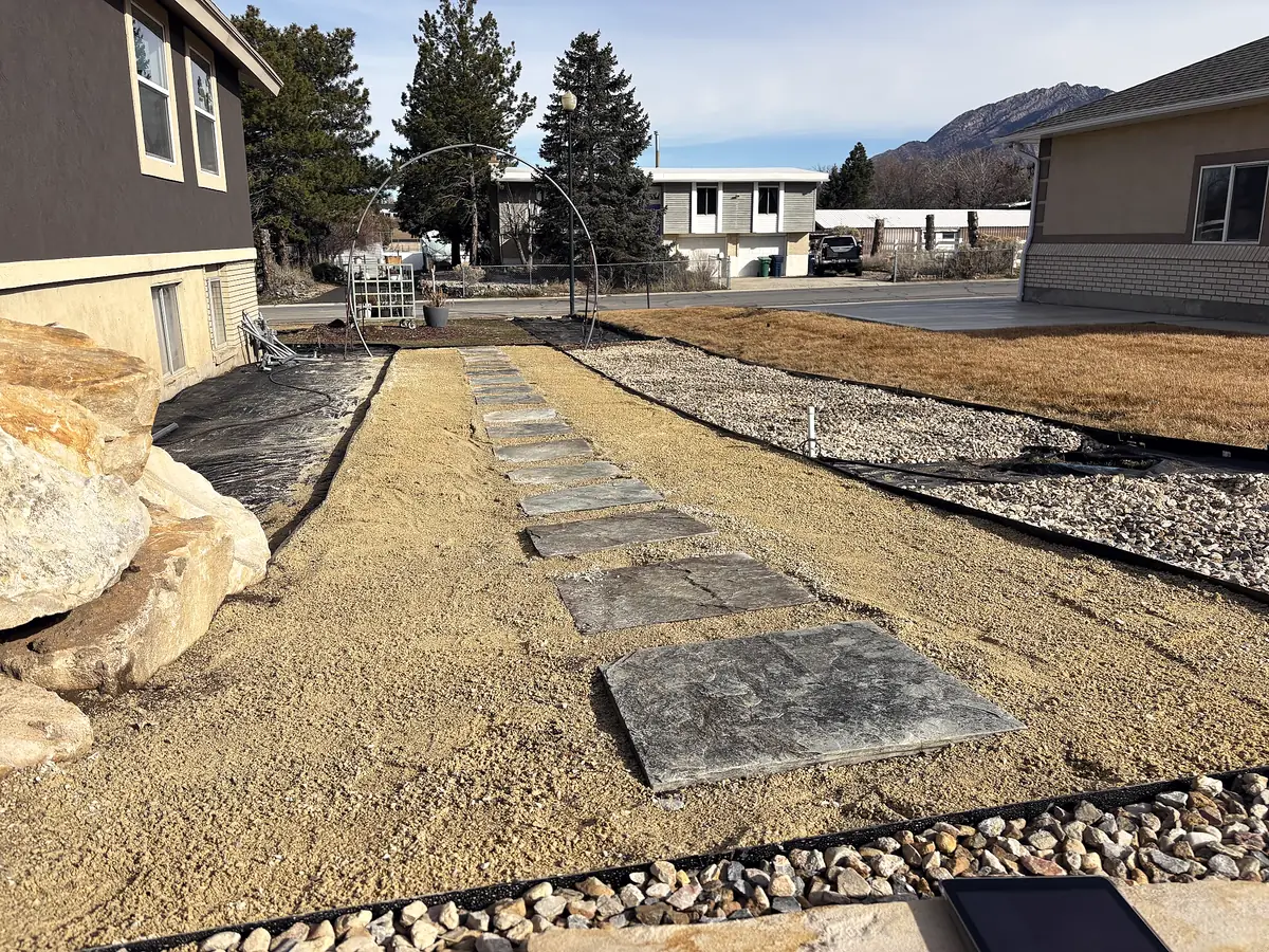 Stepping-stone path going in